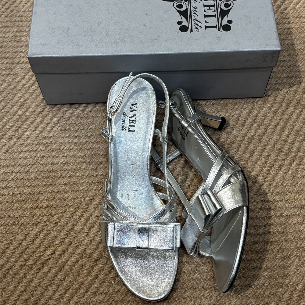Vaneli Women's Martey Silver Slingback Sandal - Picture 2 of 16